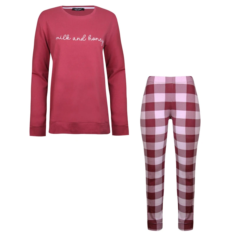 ست بلوز و شلوار زنانه لین مدل نخ پنبه کد 5196-149