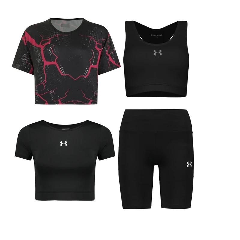 ست چهار تکه لباس ورزشی زنانه مدل 1801-56-66-69