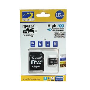کارت حافظه microSD توین موس  مدل HC کلاس 10 استاندارد SDV2.0/V3.0 سرعت 45MBps ظرفیت 16 گیگابایت به همراه آداپتور SD 