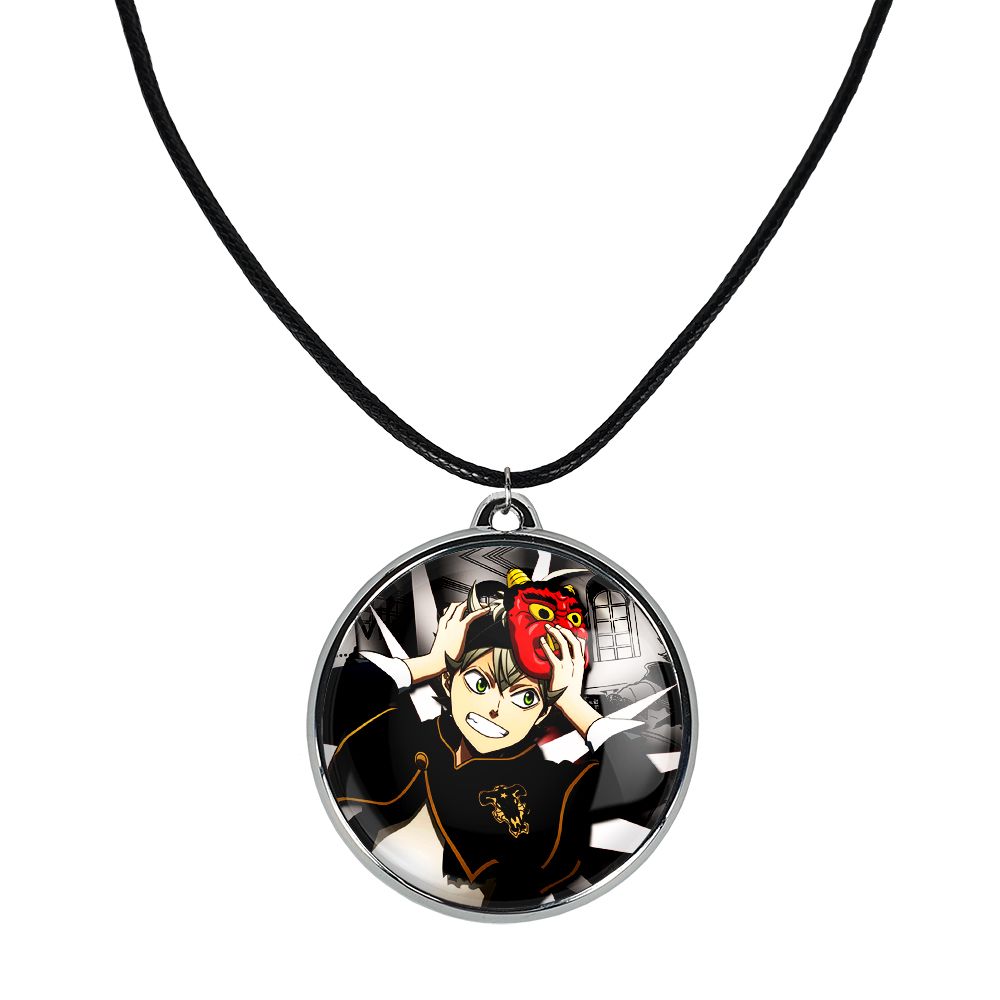 گردنبند خندالو مدل آستا انیمه بلک کلاور کد 1171811726 -  - 1