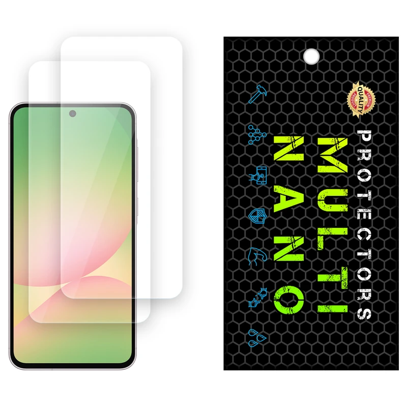 محافظ صفحه نمایش شفاف مولتی نانو مدل X-S2N مناسب برای گوشی موبایل سامسونگ Galaxy A56 بسته دو عددی
