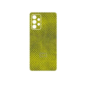 MAHOOT Yellow Snake Skin Cover Sticker for Samsung Galaxy A53 5G