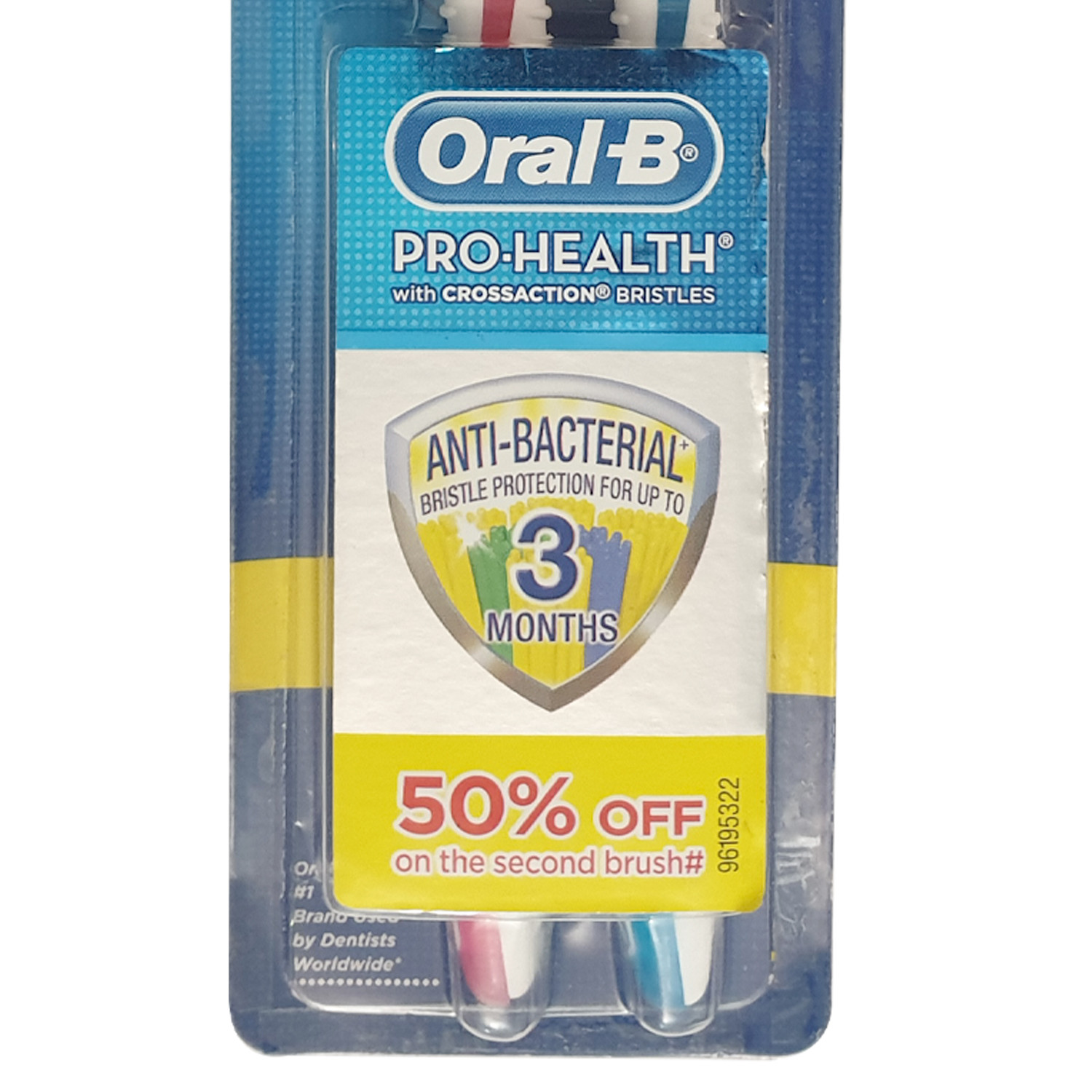 مسواک اورال-بی سری PRO-HEALTH مدل ANTI-BACTERIAL با برس متوسط بسته 2 عددی مسواک اورال-بی سری PRO-HEALTH مدل ANTI-BACTERIAL با برس متوسط بسته 2 عددی
