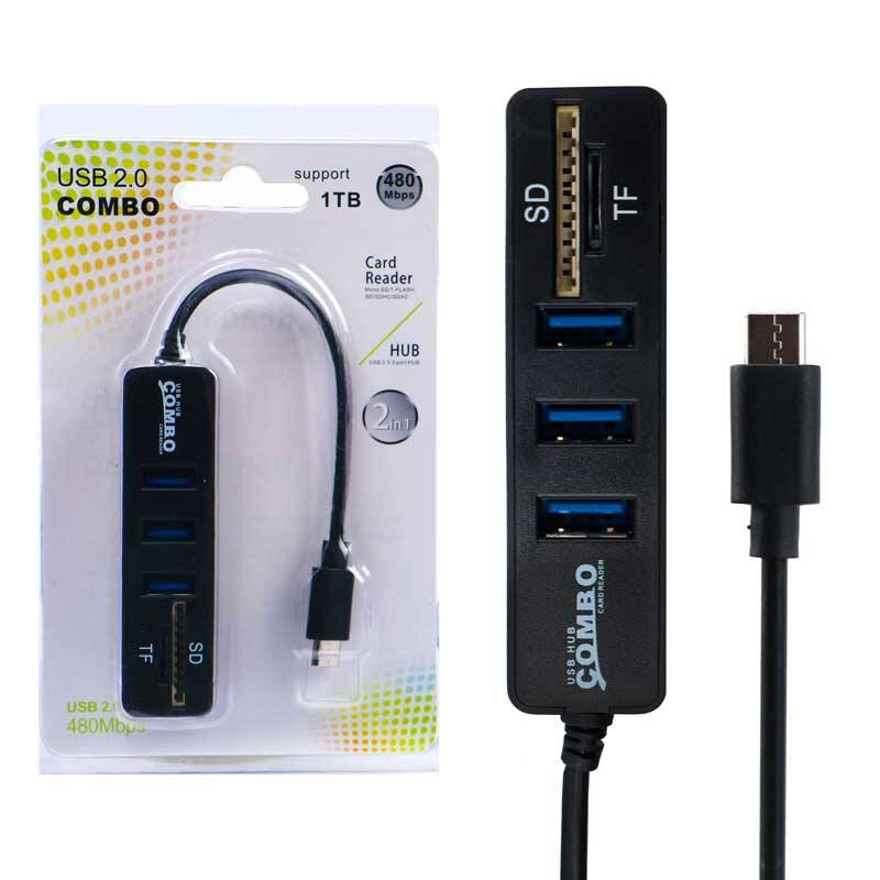 هاب 3 پورت USB-C کمبو مدل 1000386 2