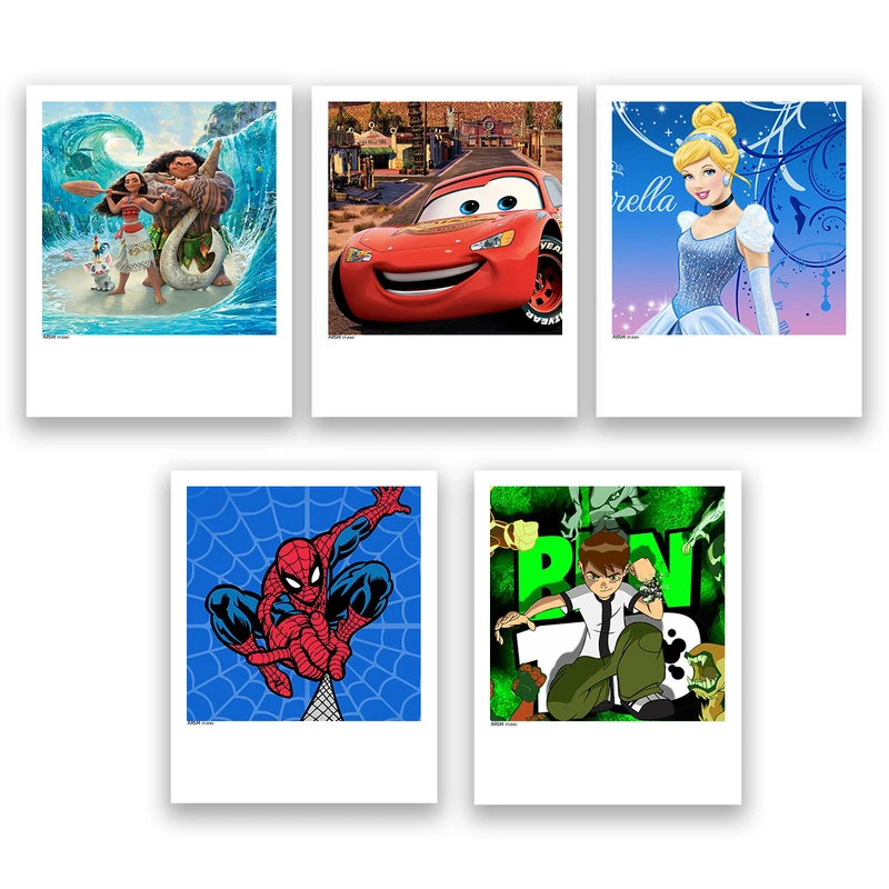 آویز تزیینی عرش مدل فانتزی انیمیشن کد Asa155 مجموعه پنچ عددی 