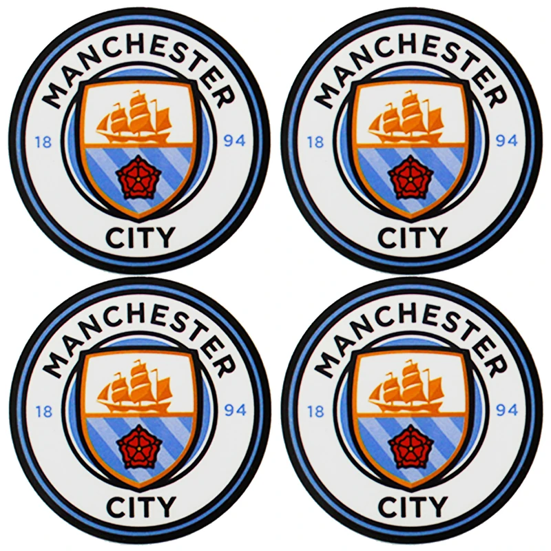 استیکر پارچه و لباس کارانس طرح منچسترسیتی مدل AST-33 بسته 4 عددی