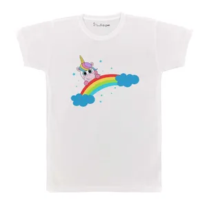تی شرت بچگانه پرمانه طرح یونیکورن کد pmt.3374