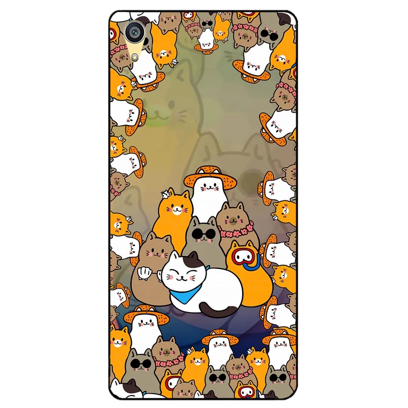 کاور مگافون طرح گربه مدل 7717 مناسب برای گوشی موبایل سونی Xperia C6