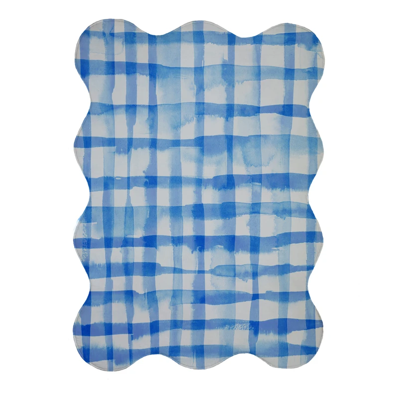 پادری مدل دالبر طرح آبرنگی کد 9120 سایز 80x110 سانتی متر