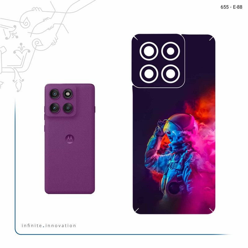 برچسب پوششی ماهوت مدل Smoke Rainbow Digital Art 1 مناسب برای گوشی موبایل موتورولا Edge 60 Pro