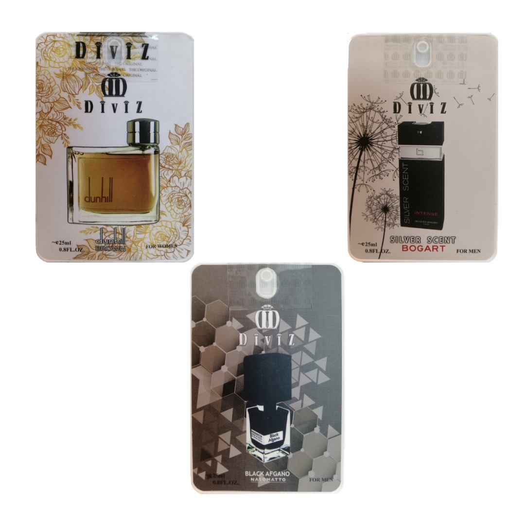 عطر جیبی دیوایز مدل TYT046 حجم 25 میلی لیتر مجموعه 3 عددی