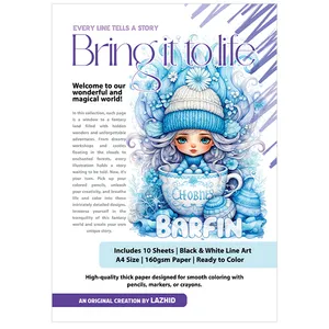 کاغذ چاپی A4 لاژید مدل رنگ آمیزی طرح اسم برفین بسته 10 عددی