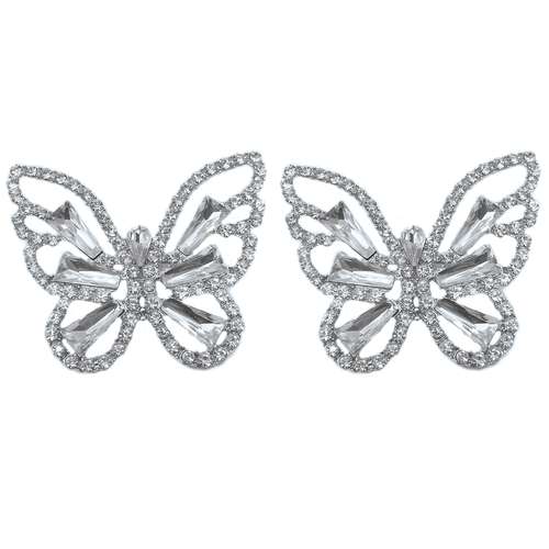 گوشواره زنانه زارا مدل پروانه جواهراتی M6599