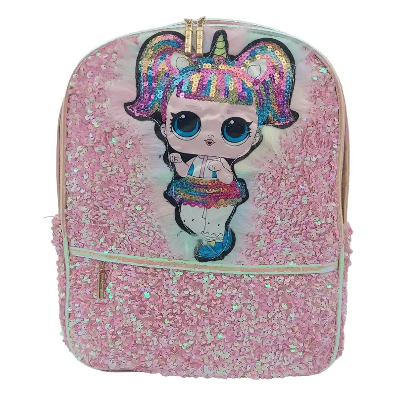 کوله پشتی مدل پولکی طرح ال او ال