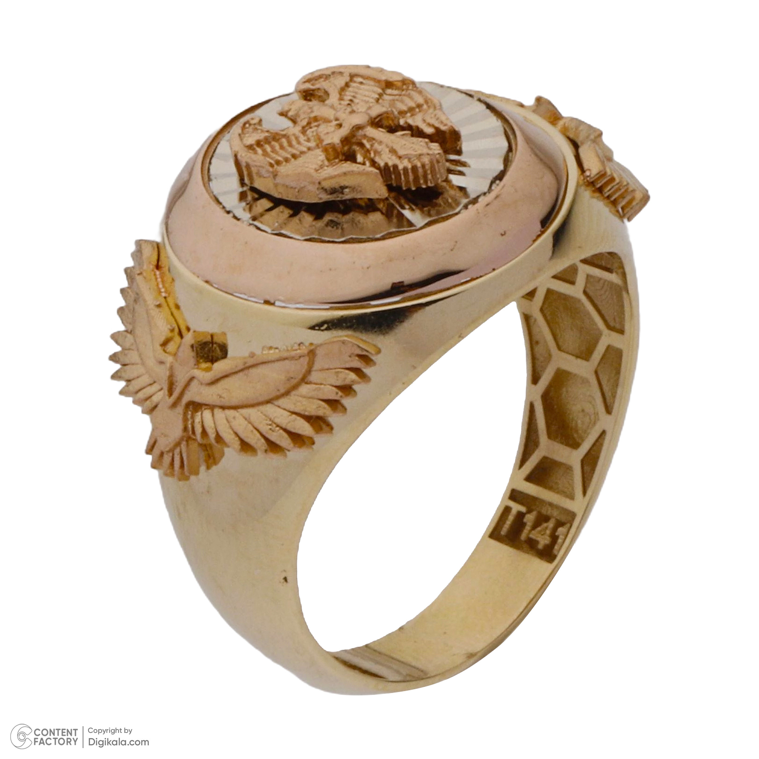 انگشتر طلا 18 عیار مردانه طلای مستجابی مدل 28103 انگشتر طلا 18 عیار مردانه طلای مستجابی مدل 28103