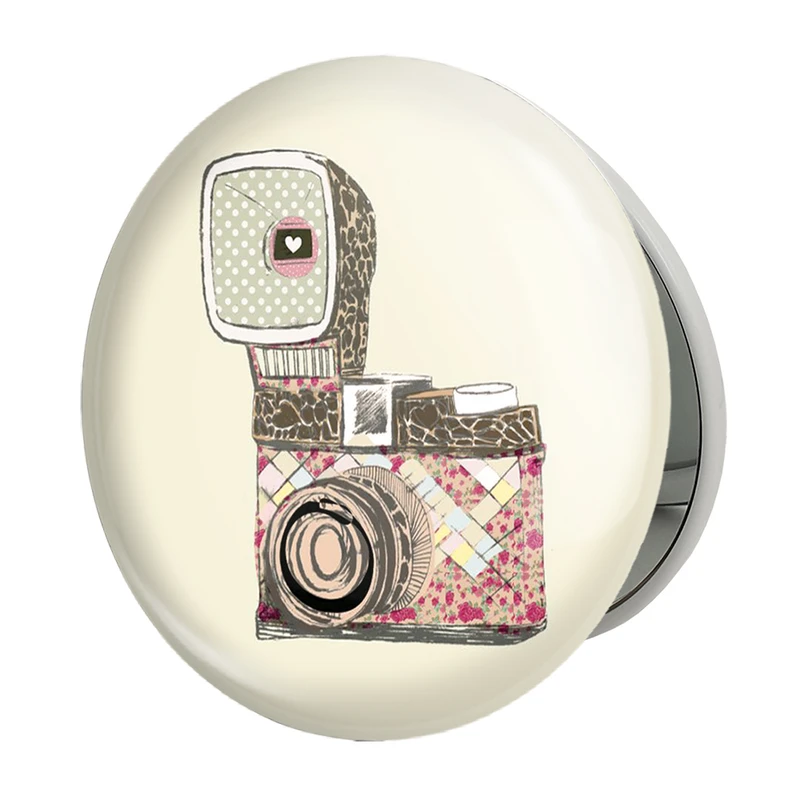 آینه جیبی خندالو طرح دوربین مدل تاشو کد 1730 