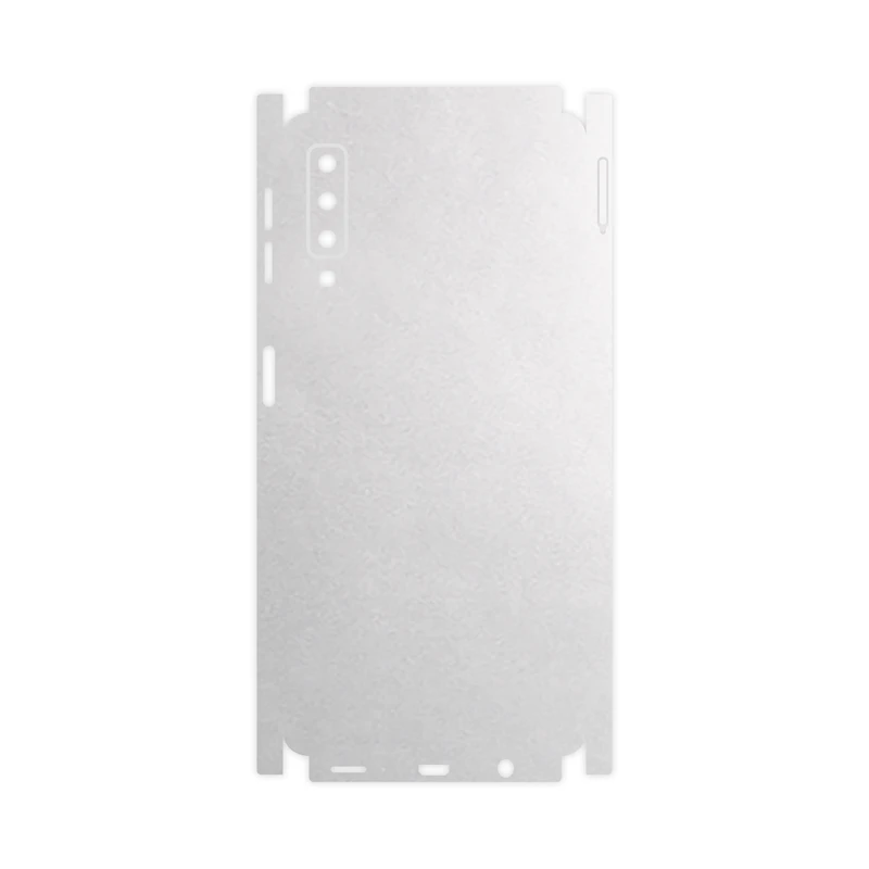 برچسب پوششی ماهوت مدل Metallic-White-FullSkin مناسب برای گوشی موبایل سامسونگ Galaxy A7 2018