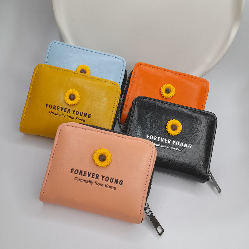 کیف پول زنانه مدل آفتابگردون کد 505