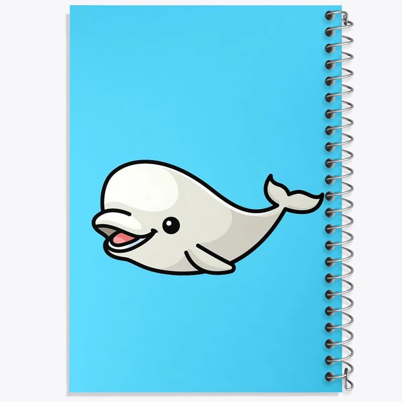 دفتر لیست خرید 50 برگ خندالو طرح حیوانات آبزی نهنگ کد 28158