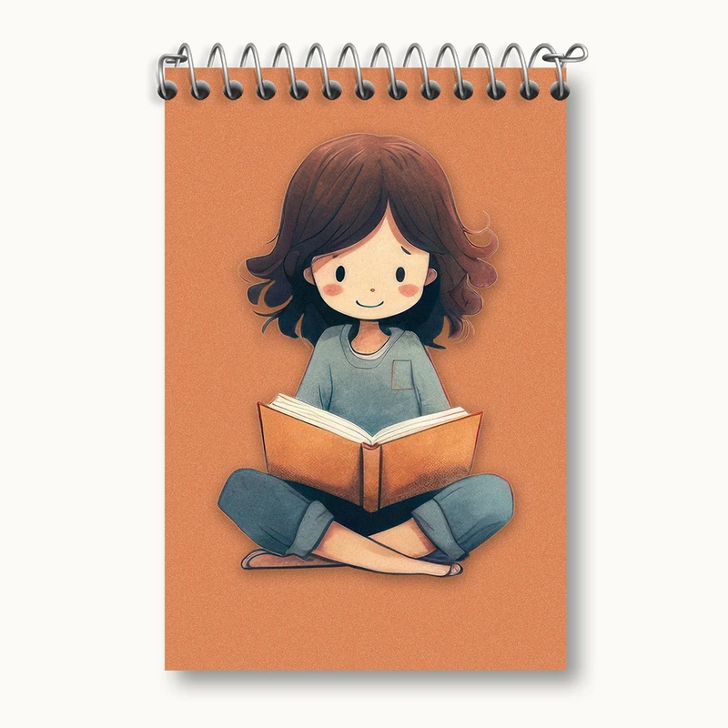 دفتر یادداشت 50 برگ خندالو مدل دخترانه کد F2579