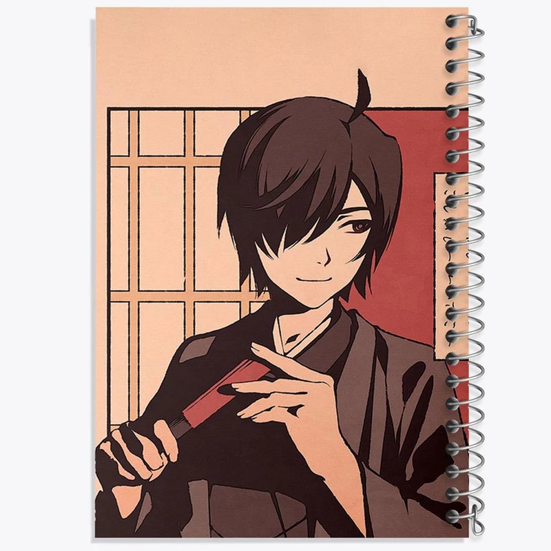 دفتر مشق 50 برگ خندالو مدل آراراگی کویومی انیمه مونوگاتاری کد 16177