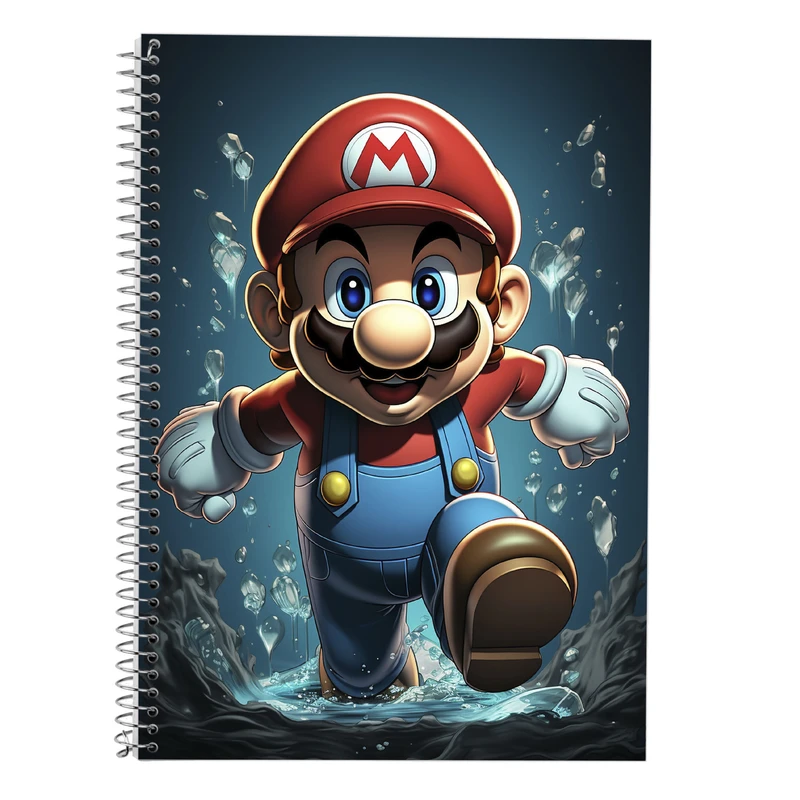 دفتر لغت 50 برگ مدوپد طرح سوپرماریو super mario کد DF2886