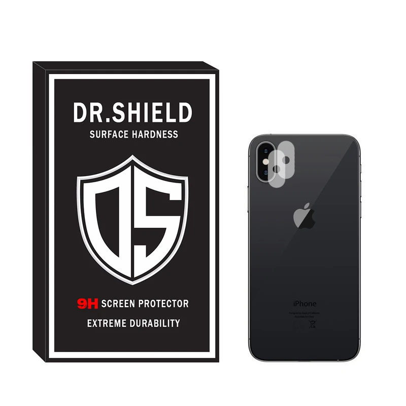 محافظ لنز دوربین دکتر شیلد مدل LNZDR مناسب برای گوشی موبایل اپل Iphone X  بسته دو عددی