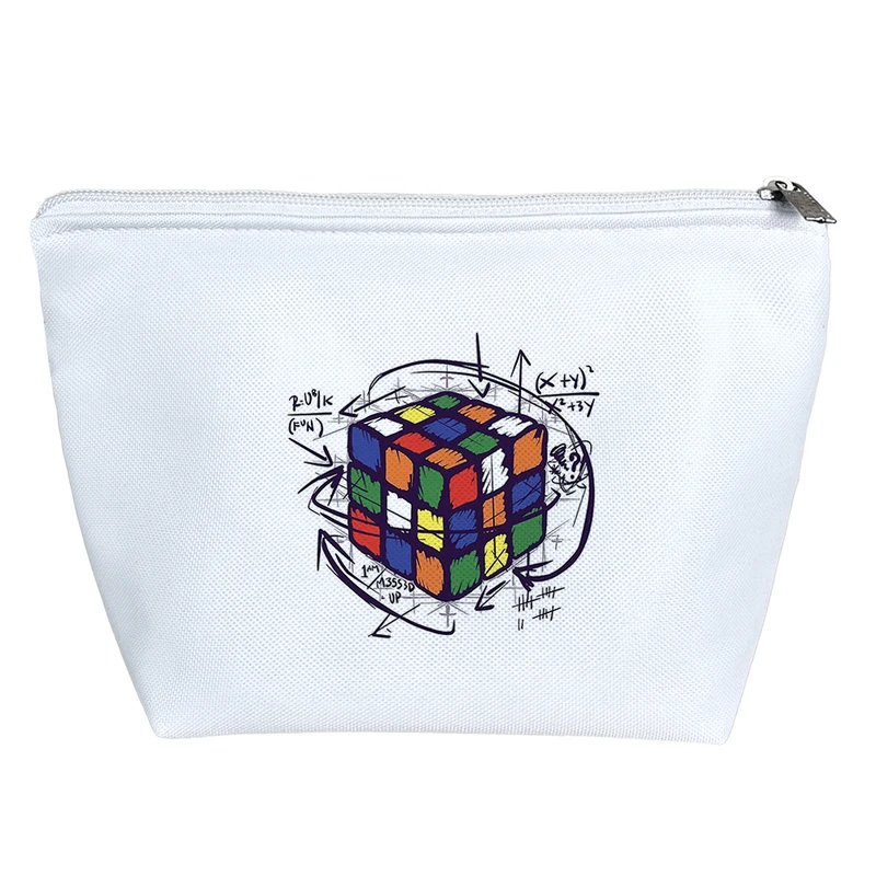 کیف لوازم آرایش دخترانه خندالو مدل مکعب روبیک کد 2711