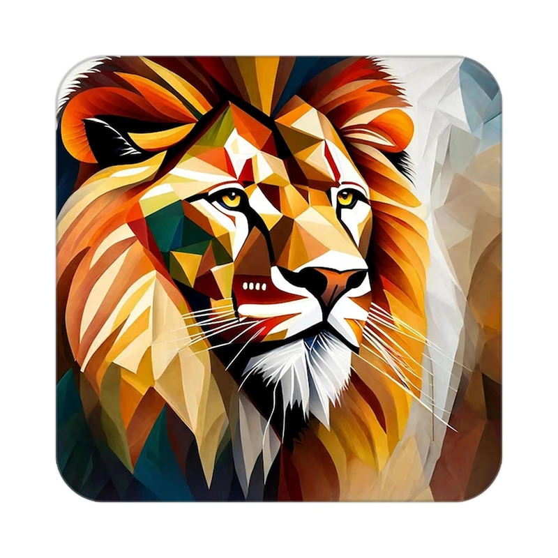 زیر لیوانی کاکتی طرح شیر مدل mp23719