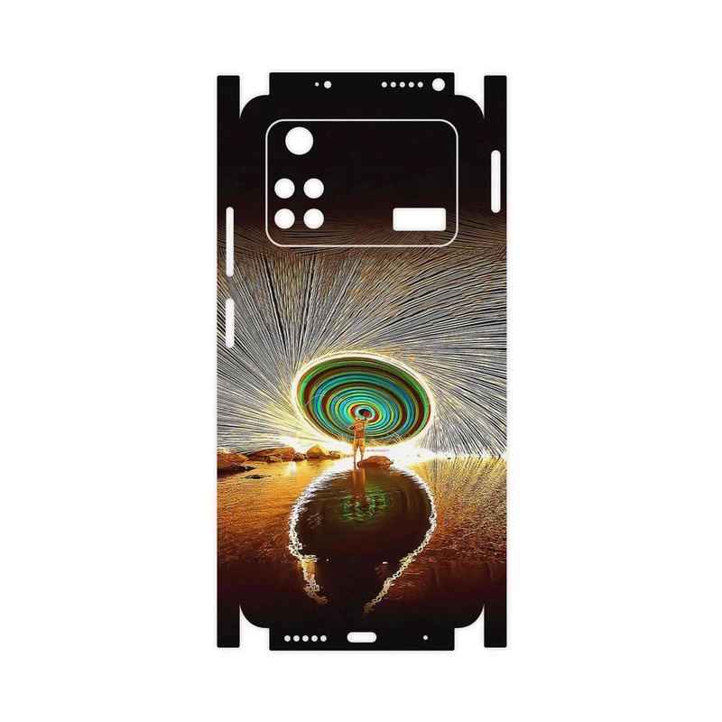 برچسب پوششی ماهوت مدل Night Light Fountain-FullSkin مناسب برای گوشی موبایل شیائومی Poco M4 Pro 4G