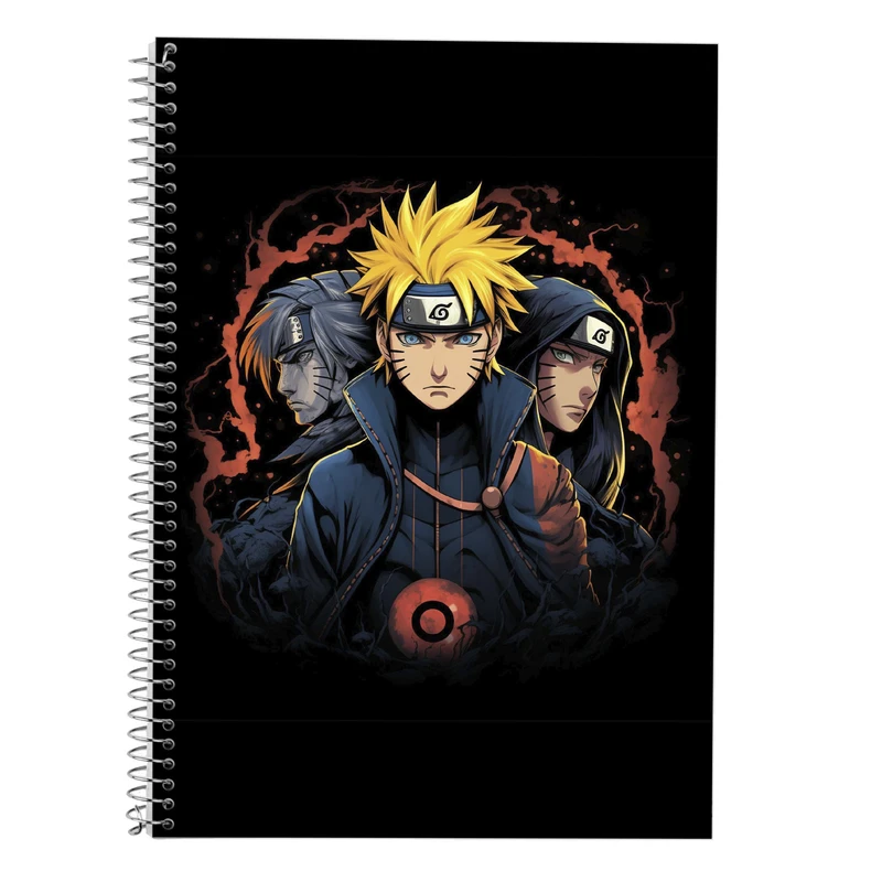 دفتر زبان 50 برگ مدوپد مدل سه خط طرح Naroto کد DF11391