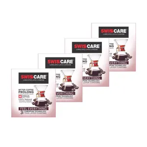 کاندوم سوئیس کر مدل Bitter Coffee Prolong مجموعه 4 عددی