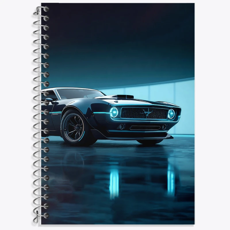 دفتر زبان 50 برگ خندالو مدل سه خط طرح ماشین اسپرت کد F5208