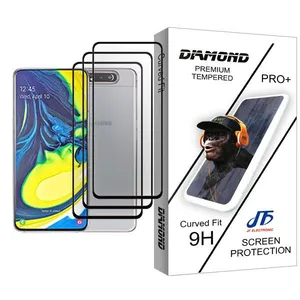 JF Diamond Glass MIX003 Screen Protector For Samsung Galaxy A80 Pack Of 3