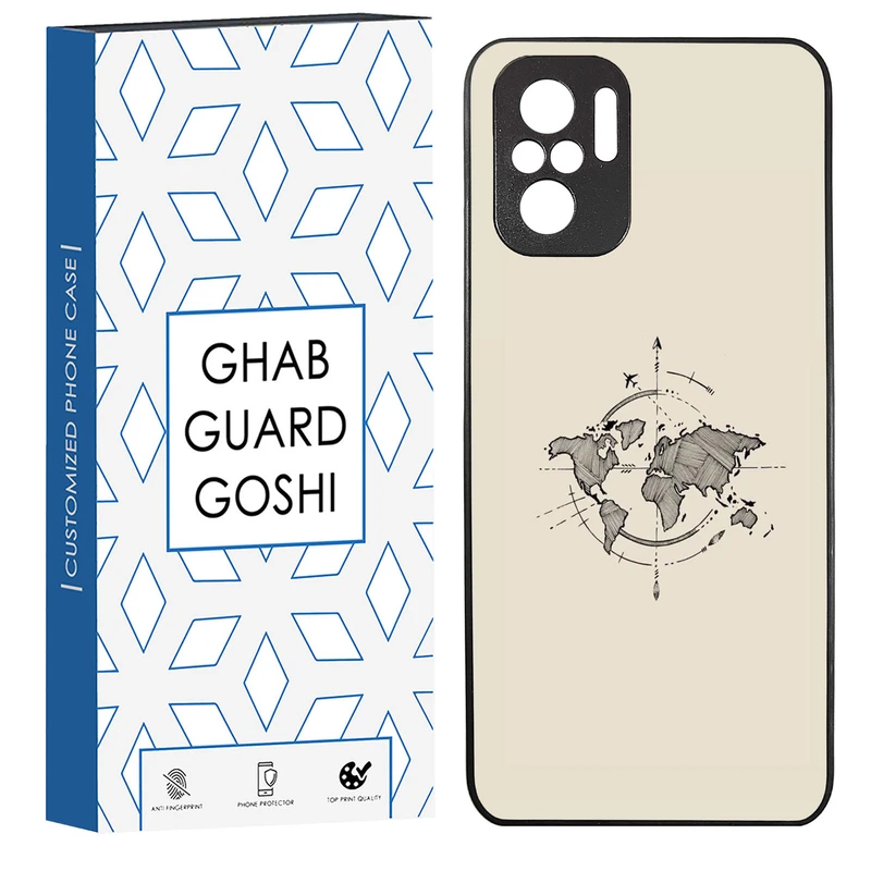 کاور قاب گارد گوشی طرح نقشه کد TPU-175 مناسب برای گوشی موبایل شیائومی Redmi Note 10 4g / Redmi Note 10s / Poco m5s