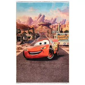 فرش ماشینی 700 شانه محتشم زمینه نقره‌ای حاشیه نقره ای مدل شهر ماشین ها کد 101282