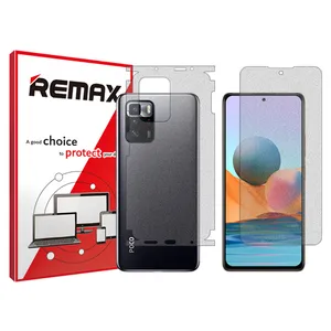 Remax brand shockproof Matte screen protector glass for Xiaomi Poco X3 GT along with the back protector
