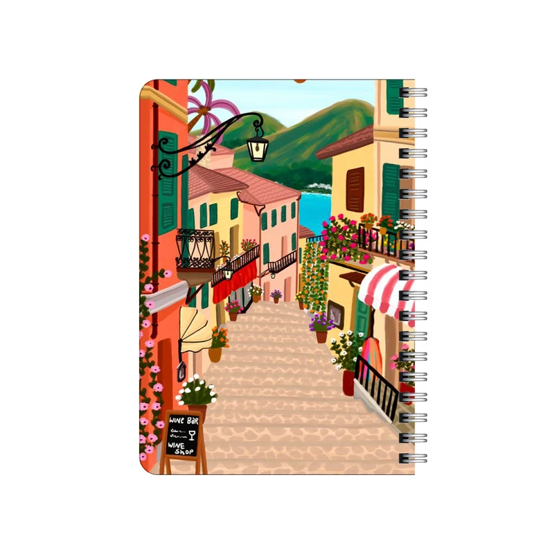 دفترچه یادداشت بامبیلیپ مدل چوبی طرح منظره ونیز کد 0934158