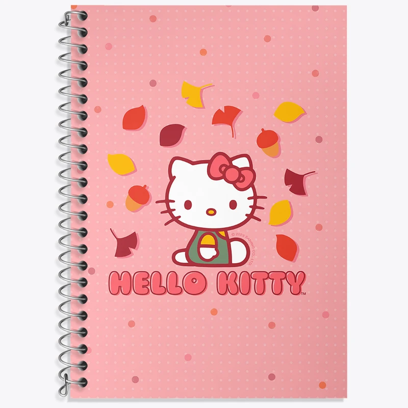 دفتر زبان 50 برگ خندالو مدل سه خط طرح هلو کیتی (Hello Kitty) کد N4235