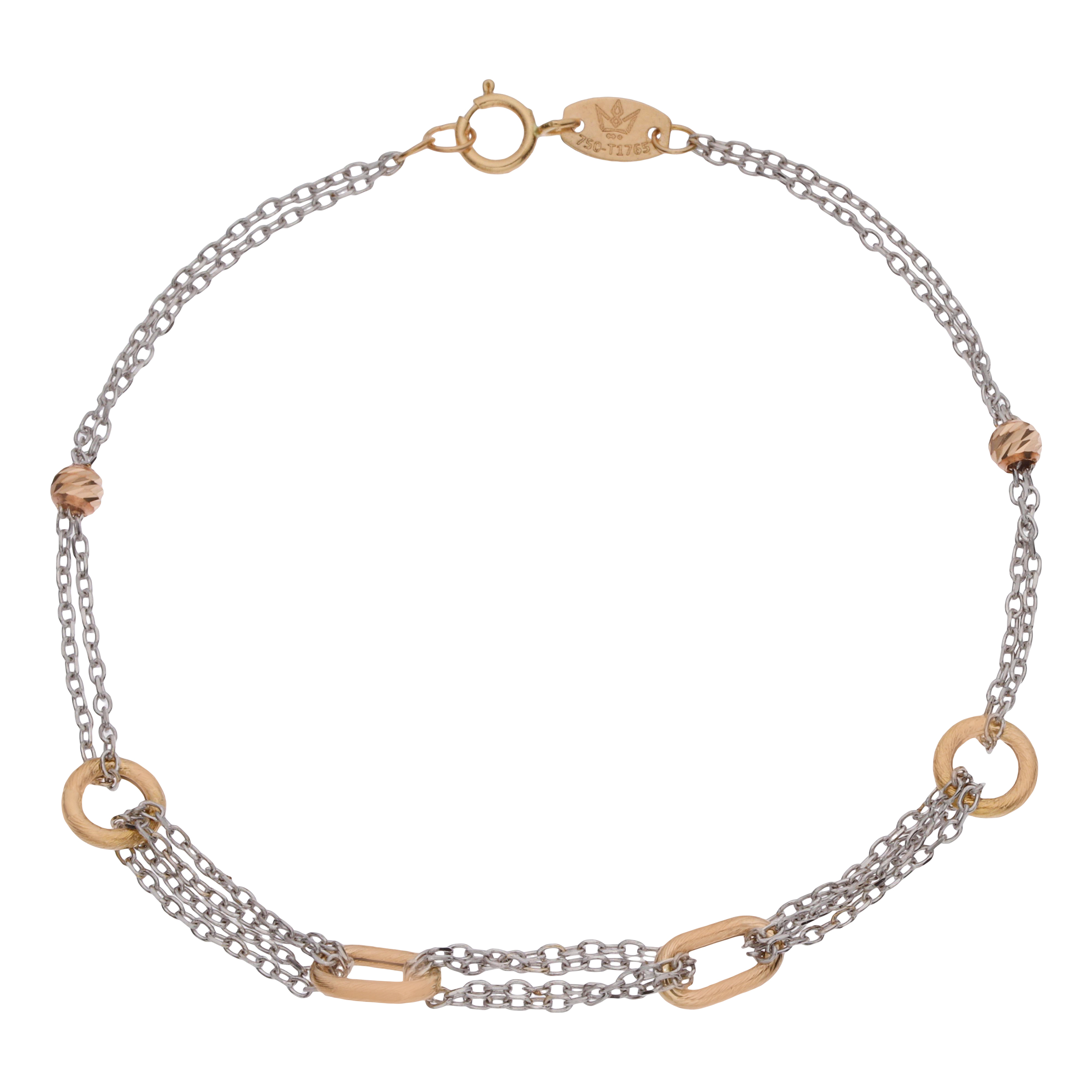 دستبند طلا 18 عیار زنانه مایا ماهک مدل MB1695 -  - 1
