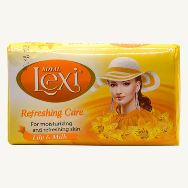 صابون شستشو لکسی مدل Lily and milk وزن 85 گرم