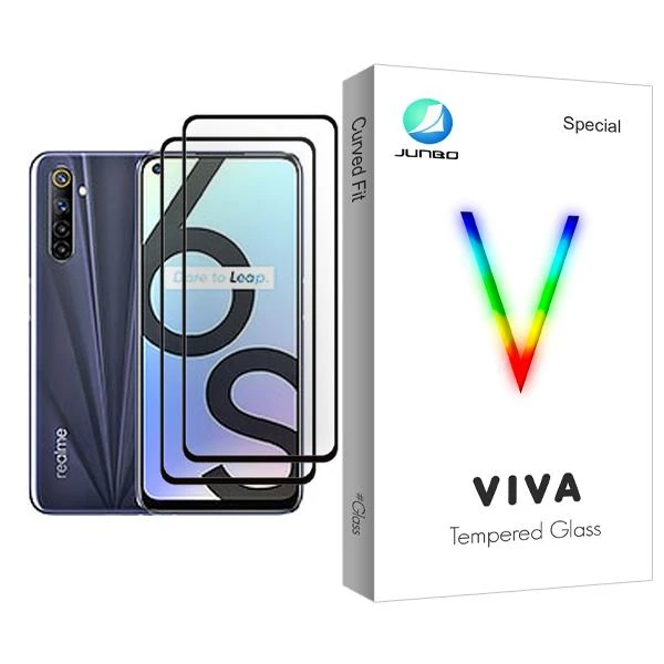 محافظ صفحه نمایش جانبو مدل Viva Glass MIX002 مناسب برای گوشی موبایل ریلمی 6S بسته دو عددی