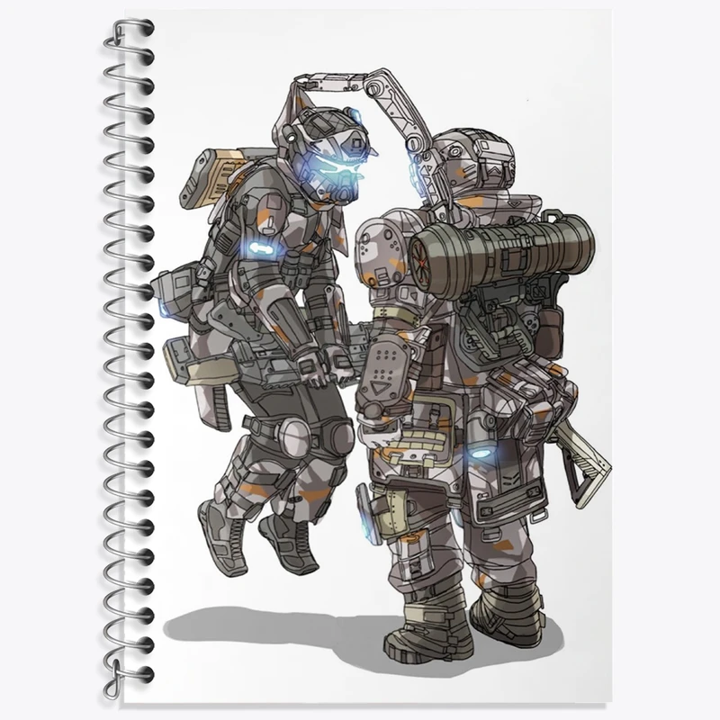 دفتر لغت 50 برگ خندالو طرح بازی تایتان فال (Titanfall) کد 32594