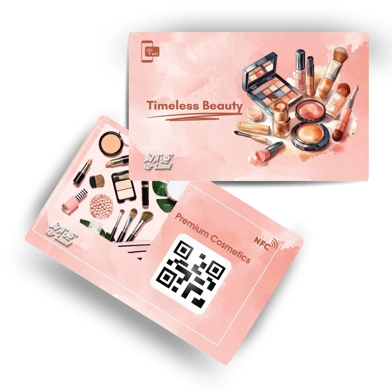 تگ NFC کارتی مدل کارت ویزیت الکترونیکی آرایشی و بهداشتی