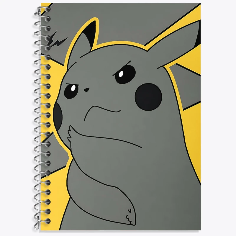 دفتر زبان 50 برگ خندالو مدل سه خط طرح انیمه پوکمون کد N3638