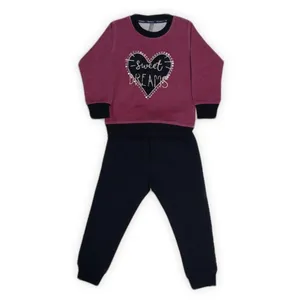 ست سویشرت و شلوار دخترانه مدل 9024