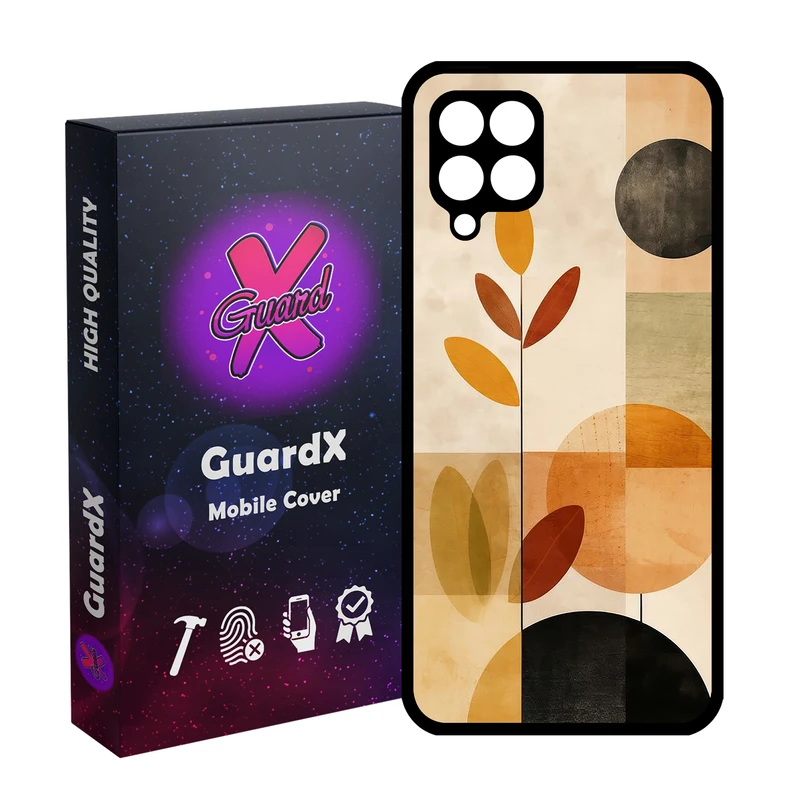 کاور گارد ایکس طرح برگ مدل Glass10809 مناسب برای گوشی موبایل سامسونگ Galaxy A12/M12/F12