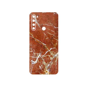 MAHOOT Red Marble Cover Sticker for Xiaomi Redmi Note 8 2021