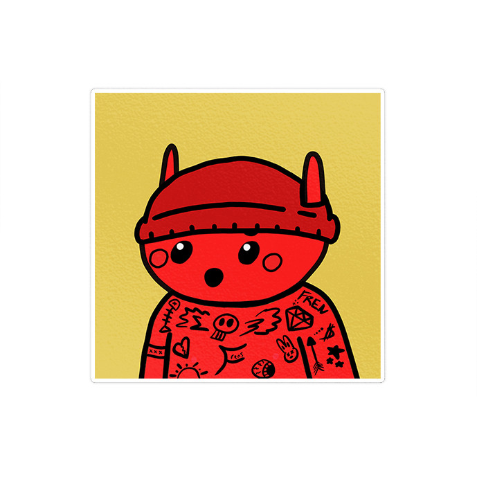 استیکر لپ تاپ ماسا دیزاین طرح alien مدل STKJO