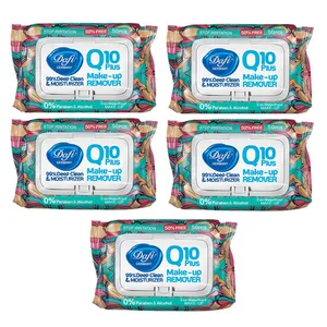 دستمال مرطوب پاک کننده آرایش Q10 مجموعه 5 عددی